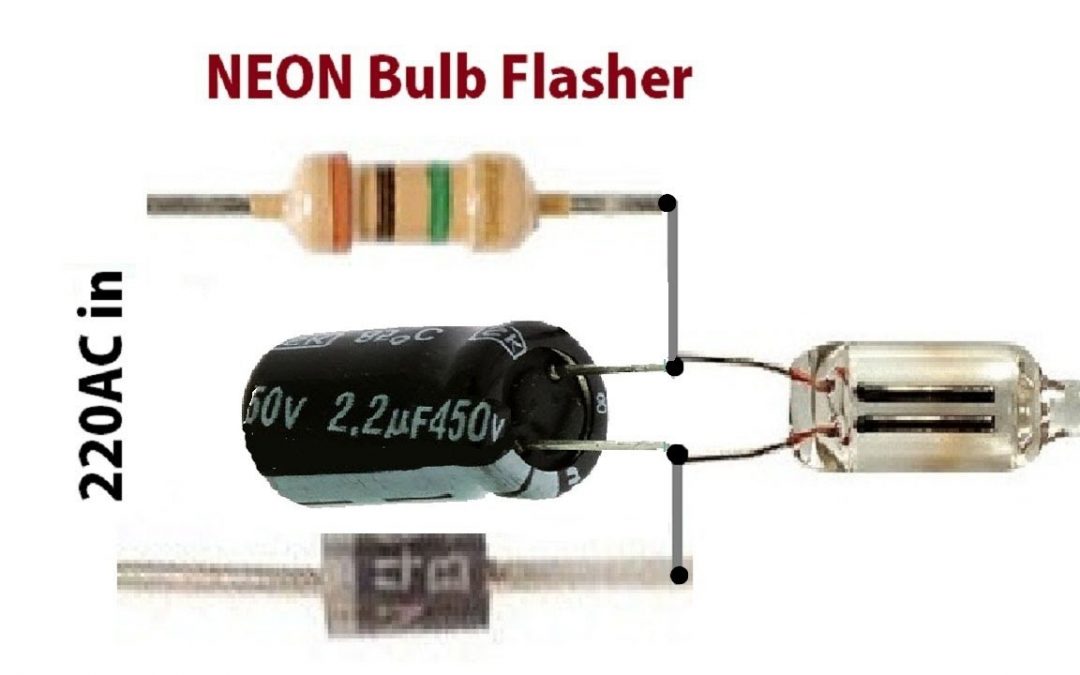 Simple Neon Flasher Circuits